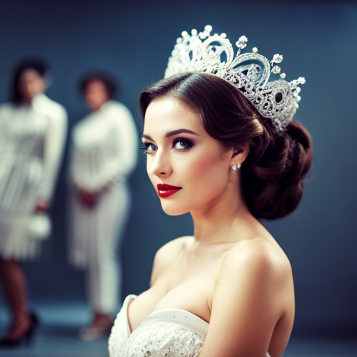 An image that contrasts an old-fashioned beauty pageant with a modern one